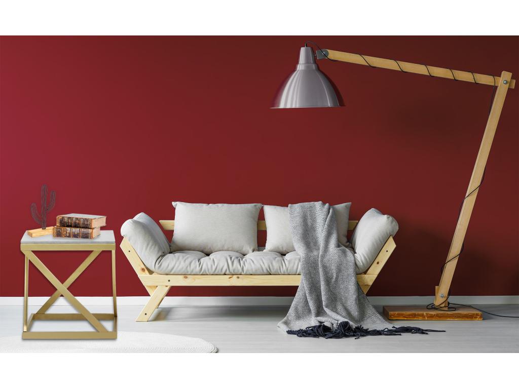 Tavolino laterale dorato