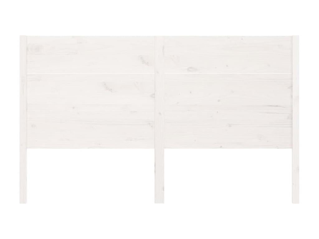 Struttura letto in legno massello bianco, 146 x 4 x 100 cm