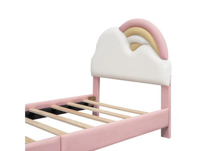 Struttura letto in similpelle, 90 x 200 cm