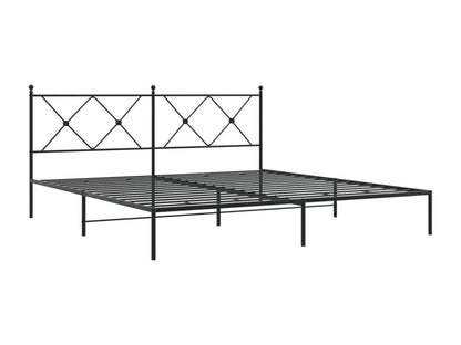 Struttura letto in metallo nero, 180 x 200 cm