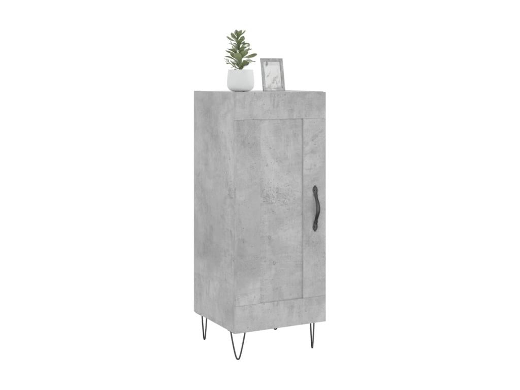 Credenza in legno ingegnerizzato grigio, 34,5 x 34 x 90 cm