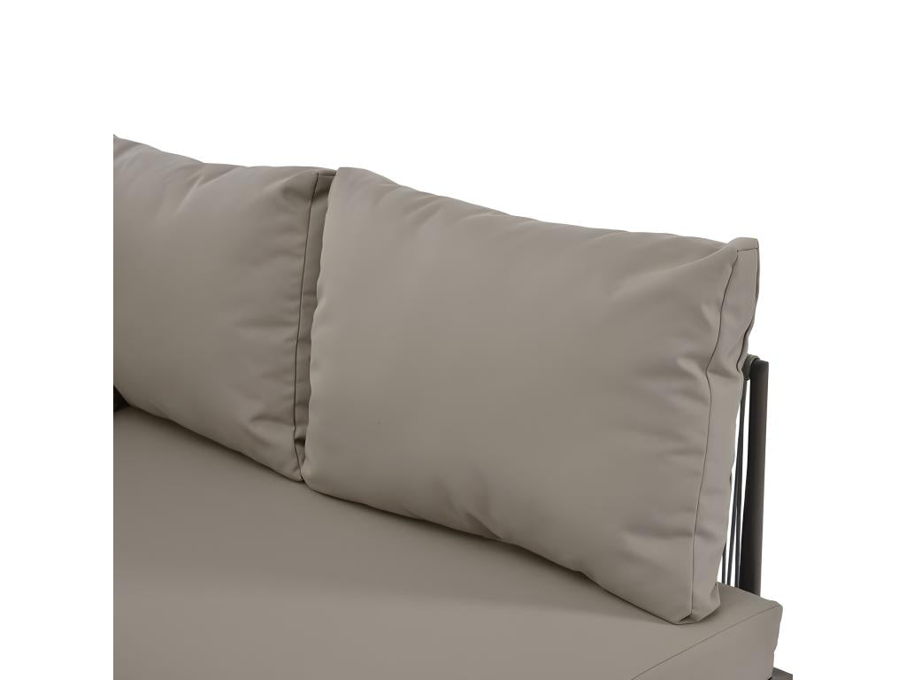 Divano in ferro grigio