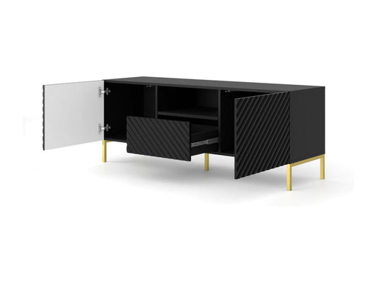 Mobile TV nero, 150 x 42 x 56 cm