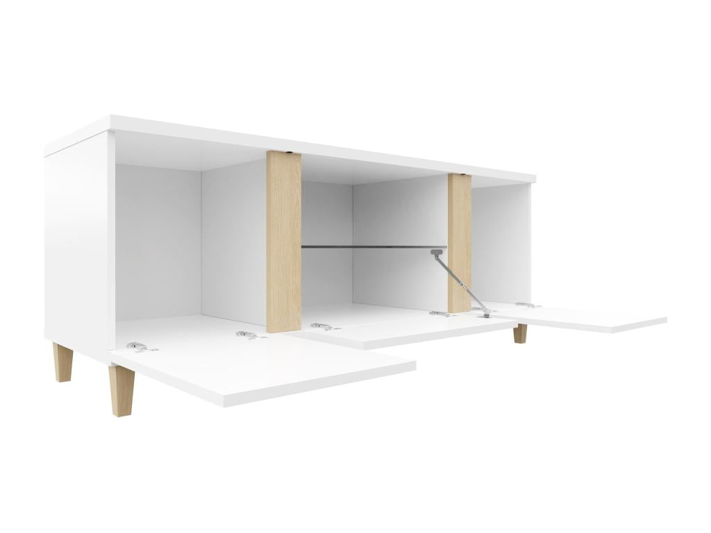 Mobile TV bianco, 150 x 50 cm