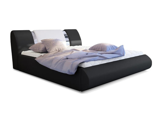 Struttura letto in metallo nero, 160 x 200 cm