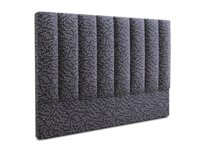 Struttura letto in velluto blu navy, 140 x 8 x 120 cm
