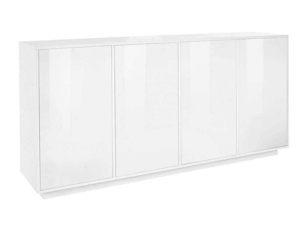 Credenza bianca a 4 ante