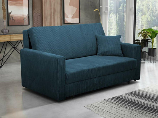 Divano letto convertibile blu, 85 x 153 x 98 cm