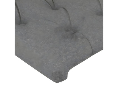 Struttura letto in tessuto grigio, 103 x 16 x 78 cm