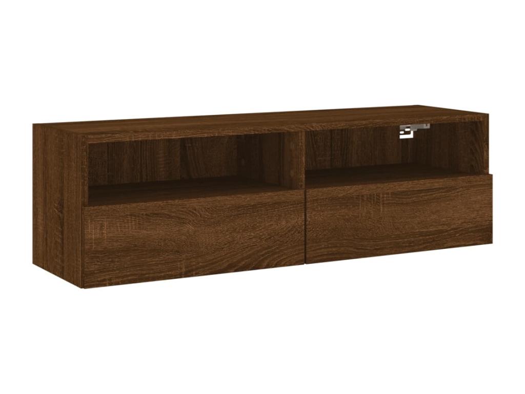 Mobile TV in legno ingegnerizzato marrone, 100 x 30 x 30 cm