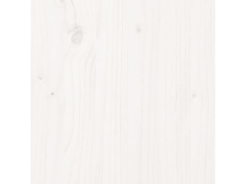 Struttura letto in legno massello bianco, 146 x 4 x 100 cm