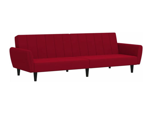 Divano in velluto rosso