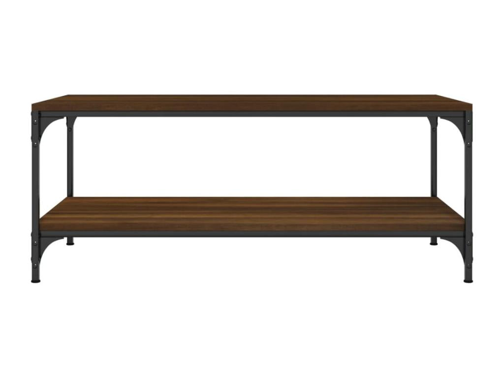 Tavolino da caffè in legno ingegnerizzato marrone, 100 x 50 x 40 cm