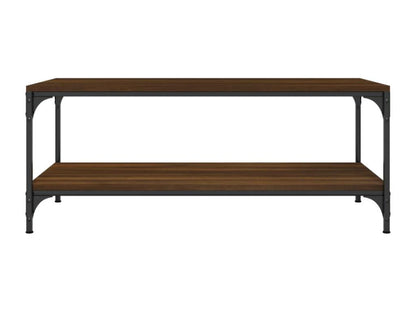 Tavolino da caffè in legno ingegnerizzato marrone, 100 x 50 x 40 cm