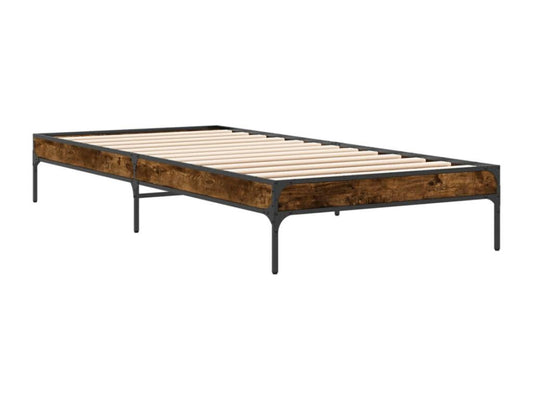 Struttura letto in legno ingegnerizzato marrone, 90 x 200 cm