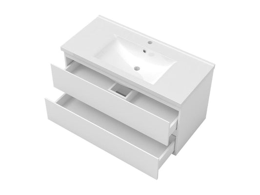 Mobile bianco per la casa a 2 cassetti