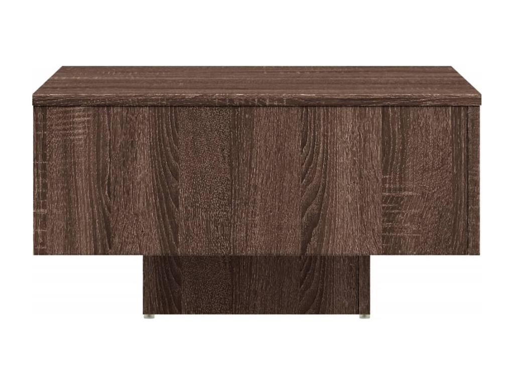 Tavolino da caffè in legno ingegnerizzato marrone, 60 x 60 x 31,5 cm