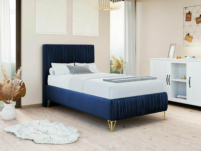 Struttura letto blu, 80 x 209 x 120 cm