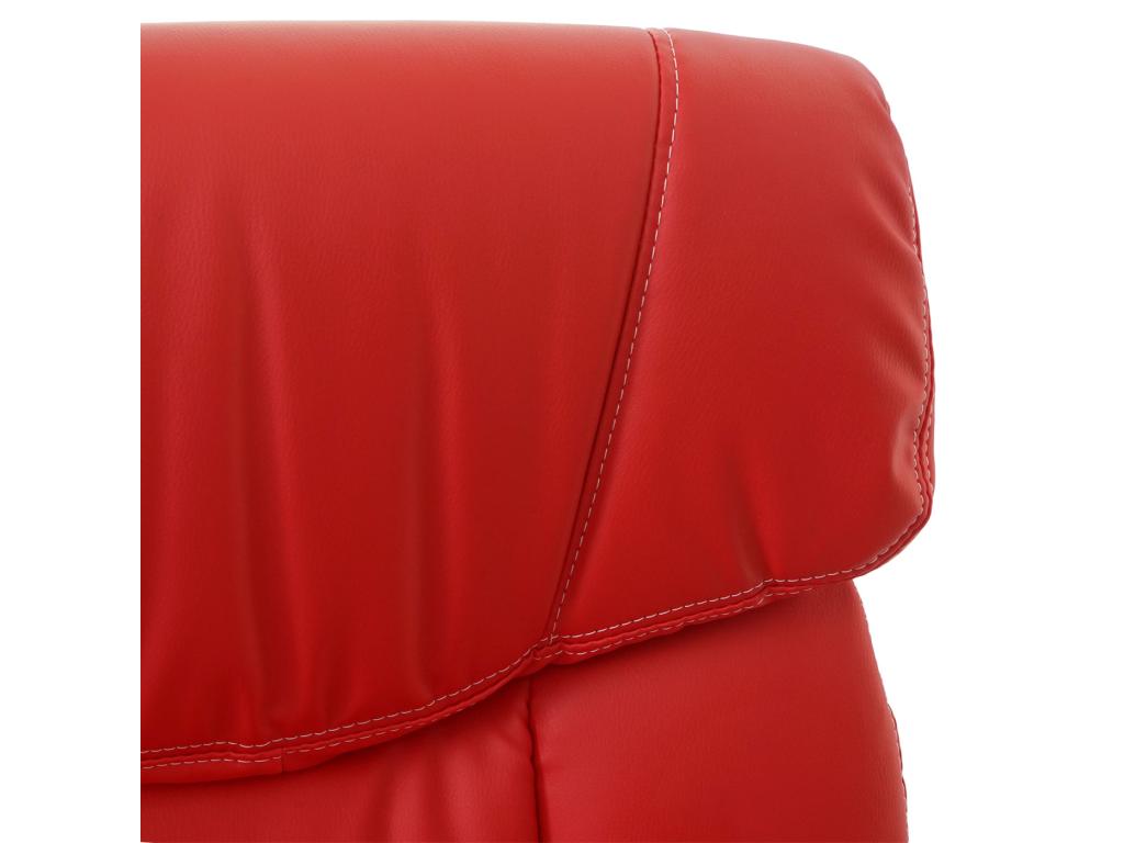 Poltrona in similpelle rossa