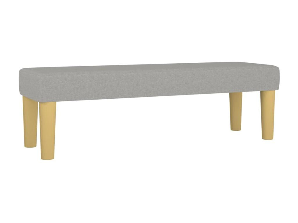 Struttura letto in tessuto grigio, 140 x 190 cm