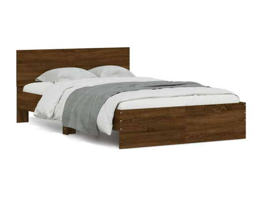 Struttura letto marrone, 135 x 190 cm