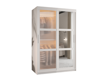 Armadio bianco a 2 ante, 120 x 62 x 200 cm