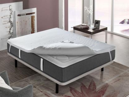 Materasso bianco in memory foam, 150 x 190 x 5 cm