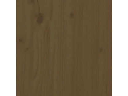 Libreria in legno massello marrone, 80 x 25 x 70 cm