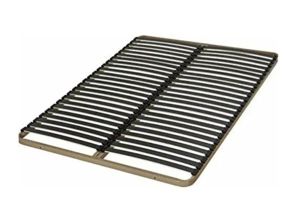 Struttura letto in tessuto beige, 180 x 200 cm