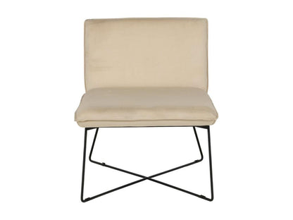 Struttura del letto in velluto beige