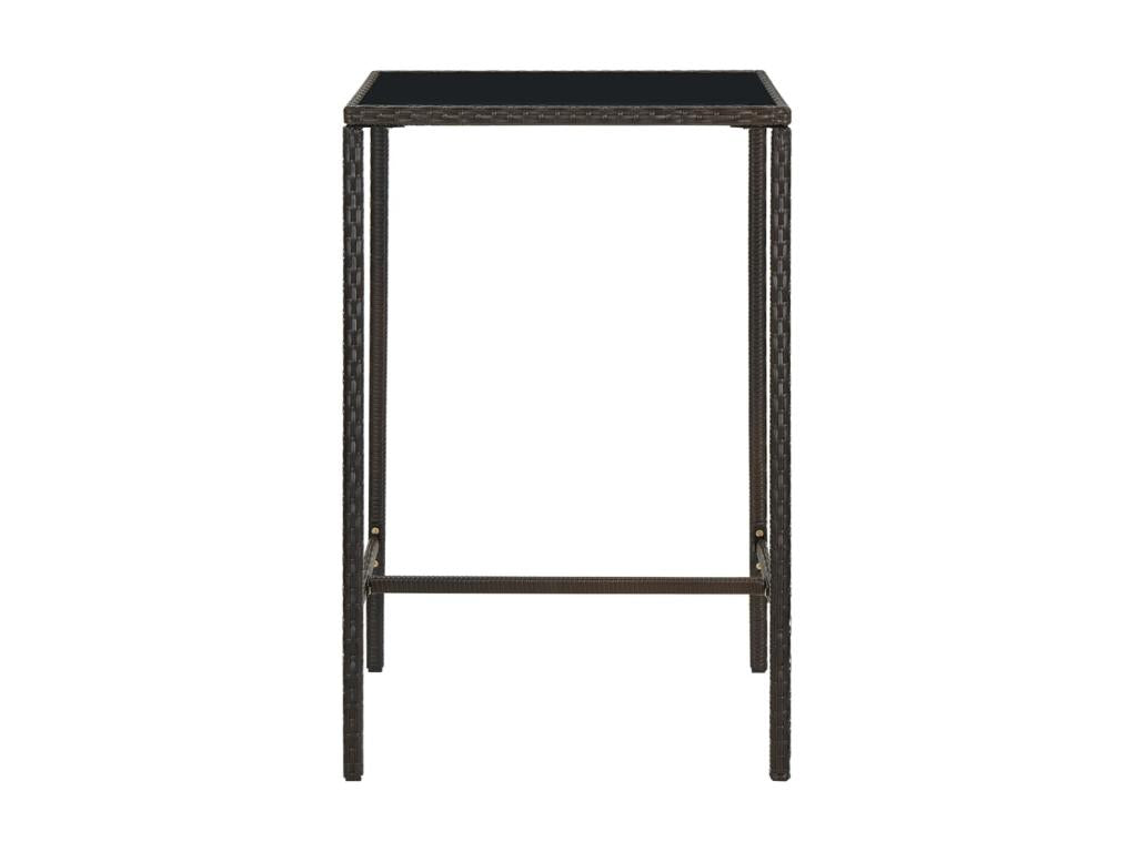Set di mobili da esterno in vimini intrecciato in resina naturale
