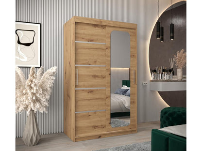 Armadio marrone a 2 ante, 120 x 62 x 200 cm