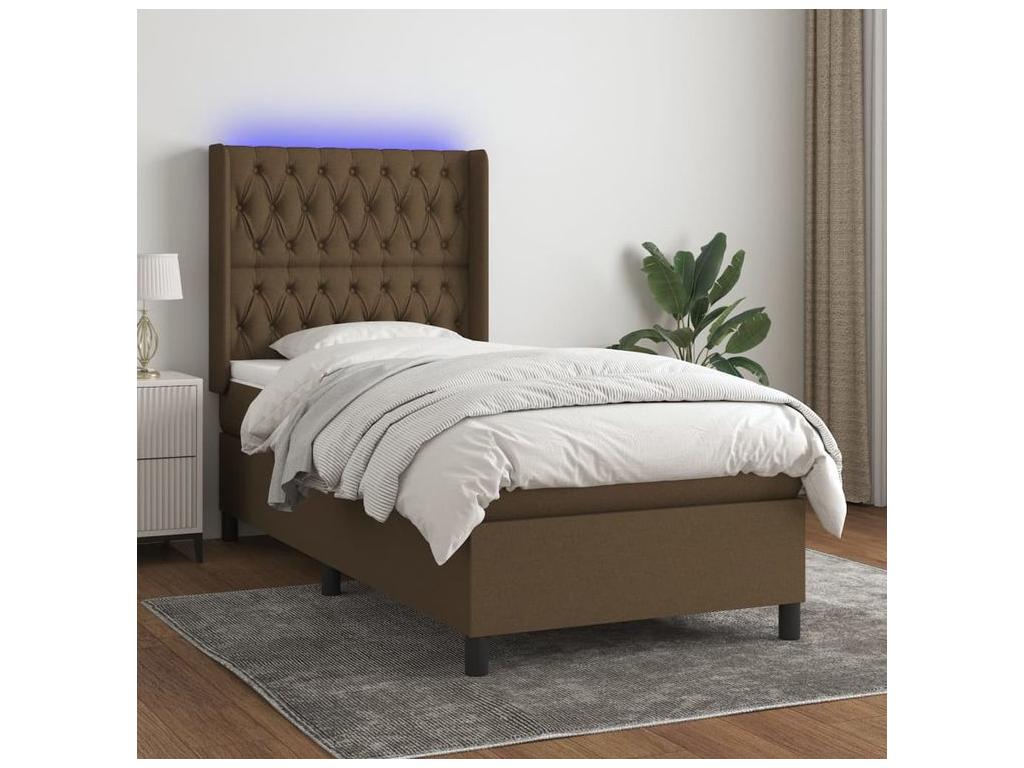 Struttura letto in tessuto bianco, 80 x 200 cm