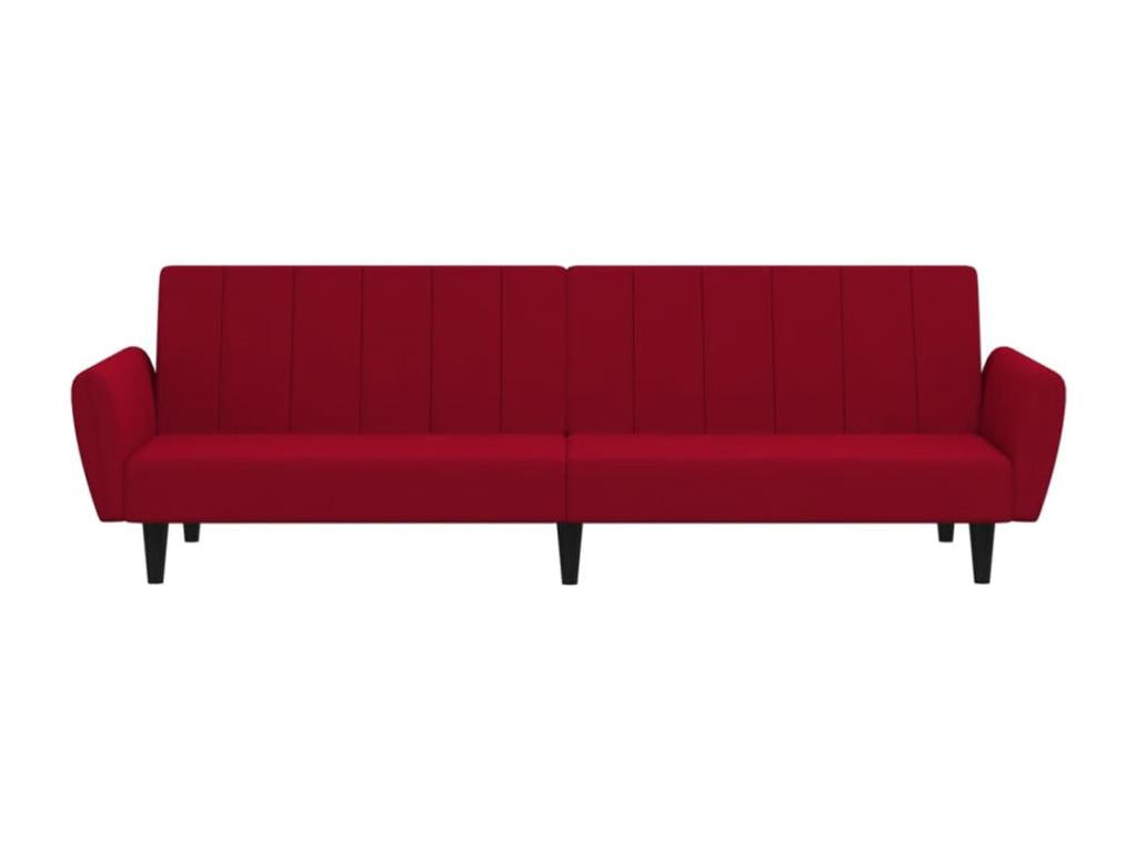 Divano in velluto rosso