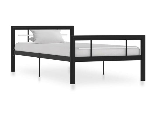 Struttura letto in metallo nero, 100 x 200 cm