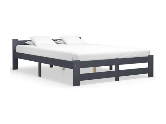 Struttura letto grigia, 140 x 200 cm