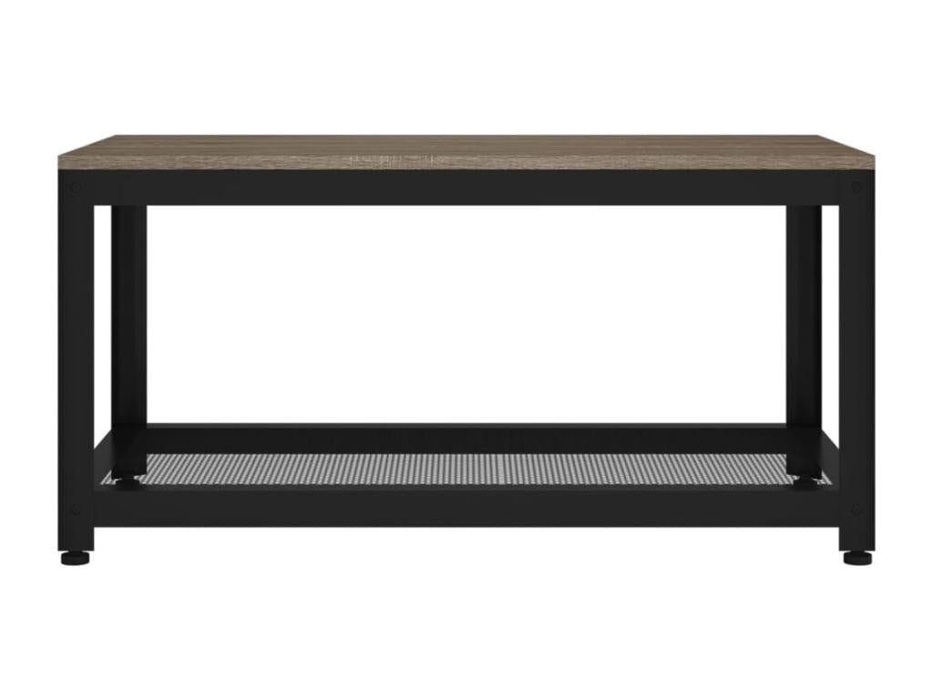 Tavolino da caffè in ferro grigio, 90 x 45 x 45 cm