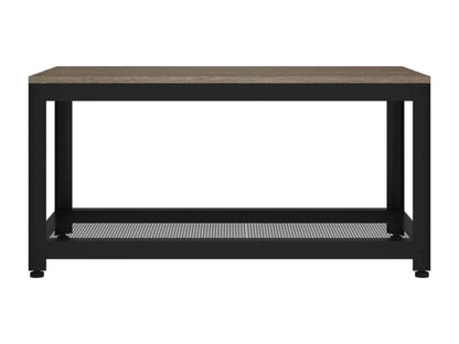 Tavolino da caffè in ferro grigio, 90 x 45 x 45 cm