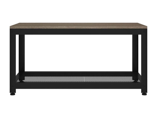 Tavolino da caffè in ferro grigio, 90 x 45 x 45 cm