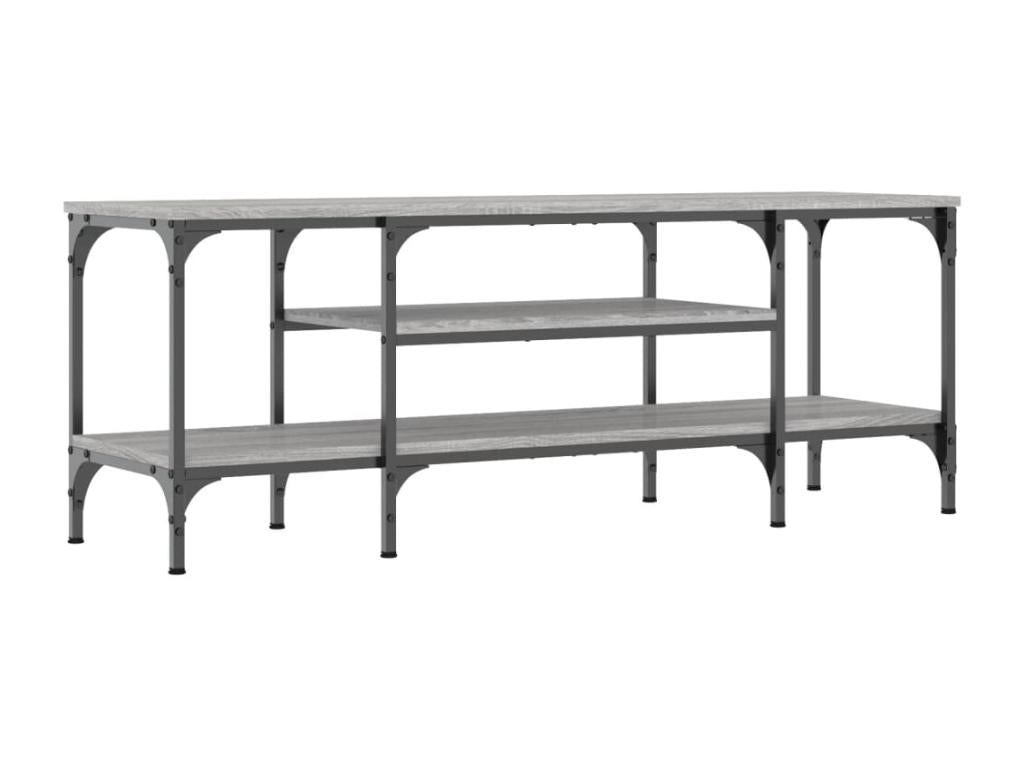 Mobile TV in legno ingegnerizzato grigio, 121 x 35 x 45 cm