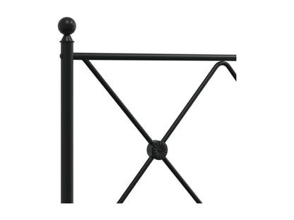 Struttura letto in metallo nero, 180 x 200 cm