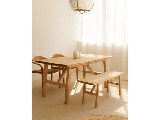 Panca marrone, 150 x 45 cm