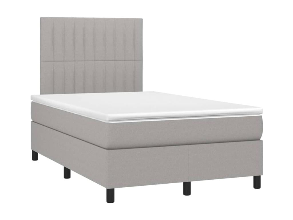 Struttura letto in tessuto grigio, 120 x 200 cm