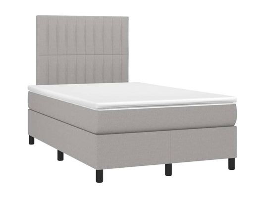 Struttura letto in tessuto grigio, 120 x 200 cm