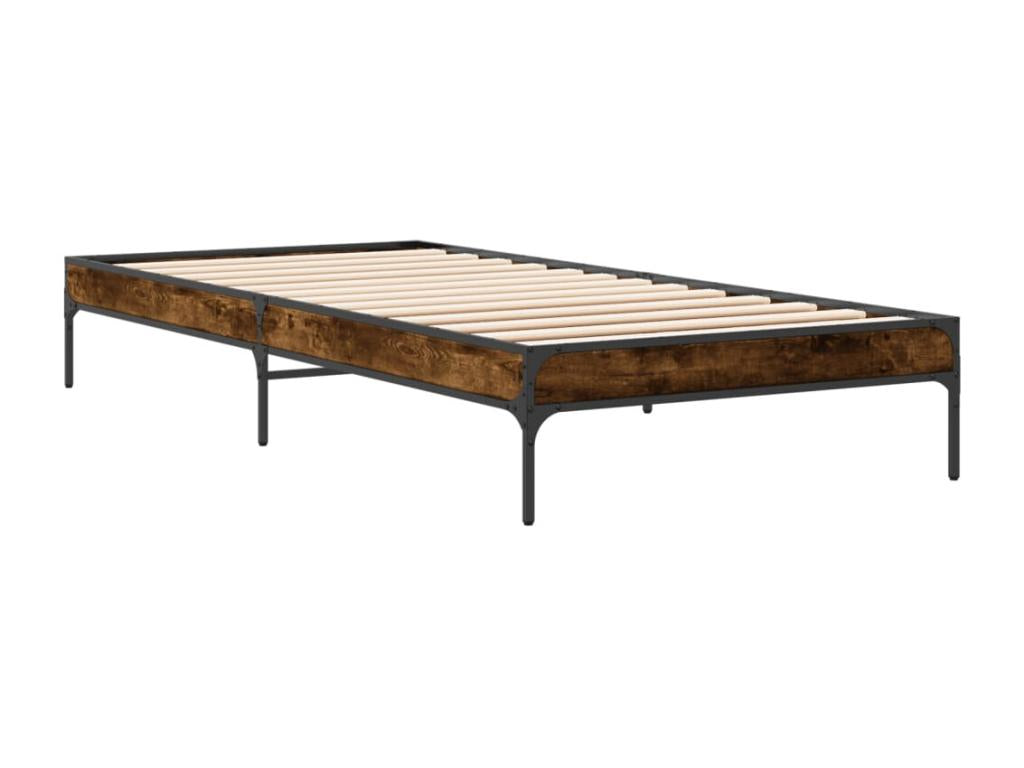 Struttura letto in legno ingegnerizzato marrone, 90 x 200 cm