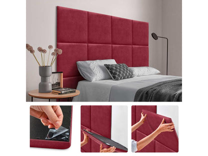 Mobili per la casa in tessuto rosso, 60 x 60 cm