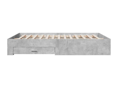 Struttura letto grigia, 140 x 200 cm