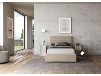 Struttura letto in similpelle, 140 x 210 cm