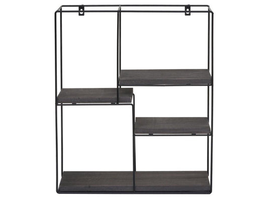 Mobili per la casa in metallo grigio, 51 x 40 x 11 cm