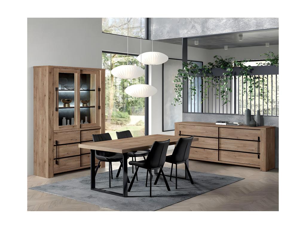Credenza marrone a 2 ante